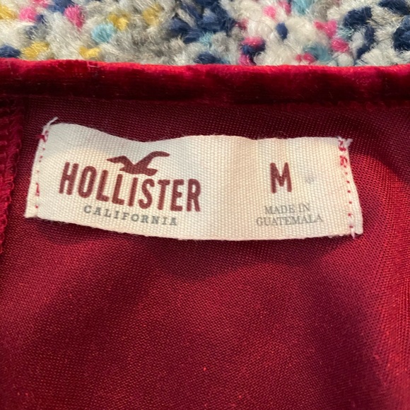 Deep Red Crushed Velvet Top, Size Small. NWT - Picture 6 of 9